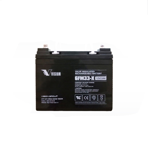 ẮC QUY VISION 6FM33-X, 12V-33AH 
