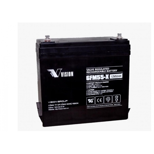 ẮC QUY VISION 6FM55-X, 12V-55AH