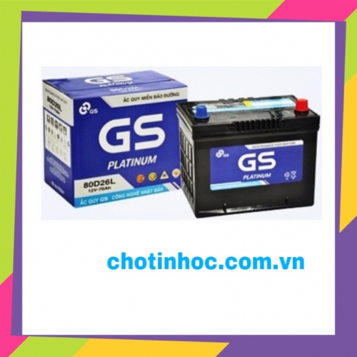 ẮC QUY GS 80D26L-MF, 12V - 70AH
