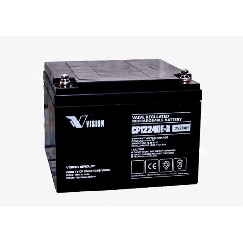 ẮC QUY VISION CP12240E-X, 12V-24AH