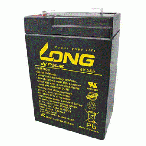  ẮC QUY KÍN KHÍ (VRLA AGM) LONG 6V-5Ah, WP5-6,F1