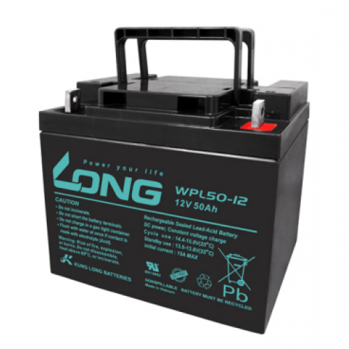 ẮC QUY KÍN KHÍ (VRLA AGM) LONG 12V-50Ah, (WPL50-12; WPL50-12N)